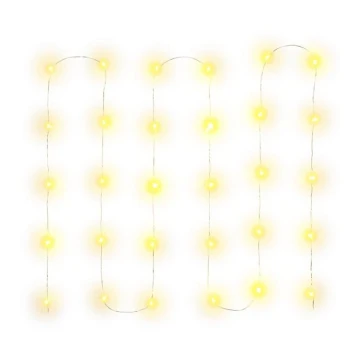 Cadena de Navidad LED 30xLED/3xAA 3,3m blanco cálido