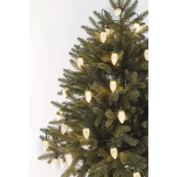 Cadena de Navidad LED para exteriores 50xLED/8 funciones 14,8 m IP44 blanco cálido