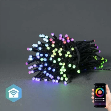 Cadena de Navidad LED RGB 168xLED/8 funciones 23m IP44 Wi-Fi Tuya