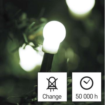 Cadena LED de Navidad para exteriores 300xLED/35m IP44 blanco frío