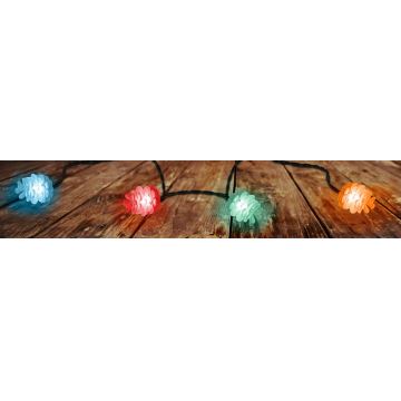 Cadena LED de Navidad para exteriores 40xLED/15m IP44 multicolor