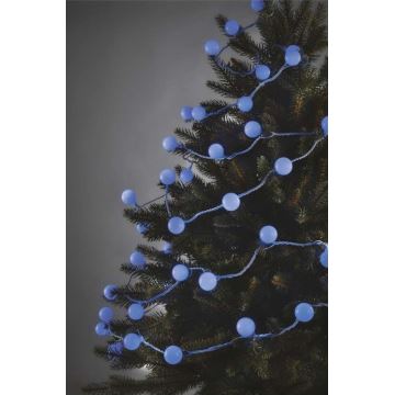 Cadena LED de Navidad para exteriores 40xLED/9m IP44 azul