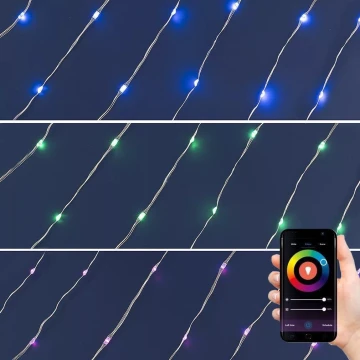 Cadena LED RGB de Navidad regulable 200xLED/29 funciones 20,4m