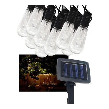 Cadena LED solar para exteriores 10xLED/1,2V 2,2 m IP44