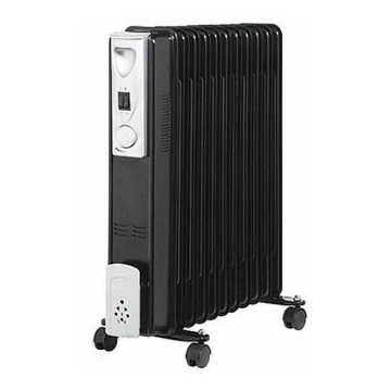 Calefactor de aceite Con 11 aletas 1000/1500/2500W/230V negro