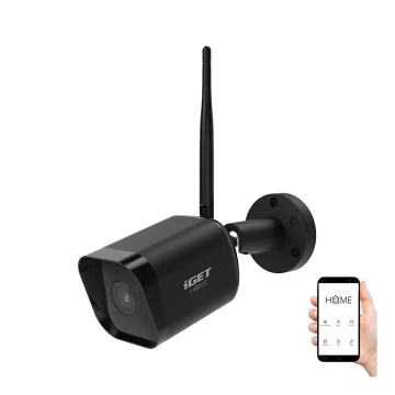 Cámara inteligente para exteriores con sensor Full HD 1080p 12V IP65 Wi-Fi Tuya negro