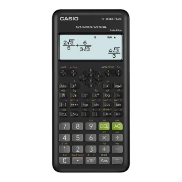 Casio - Calculadora escolar 1xLR44 negro