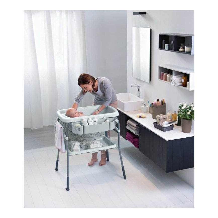 Chicco - Cambiador con bañera CUDDLE&BUBBLE gris