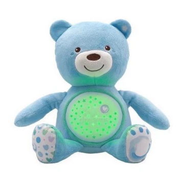 Chicco - Proyector con melodía BABY BEAR 3xAAA azul