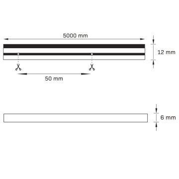 Cinta LED NEON 5m LED/40W/24V rosa IP65