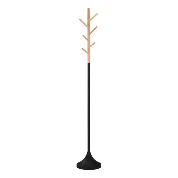 Coat rack 176x28 cm negro/beige