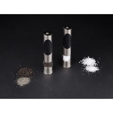 Cole&Mason - Juego de molinillos eléctricos de sal y pimienta RICHMOND 2 pcs 6xAAA