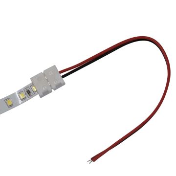 Conector flexible de un solo lado para tiras LED de 2 pines de 8 mm
