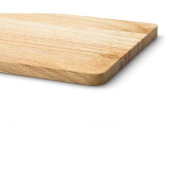 Continenta C3256 - Tabla de cortar de cocina 34x22 cm madera de caucho