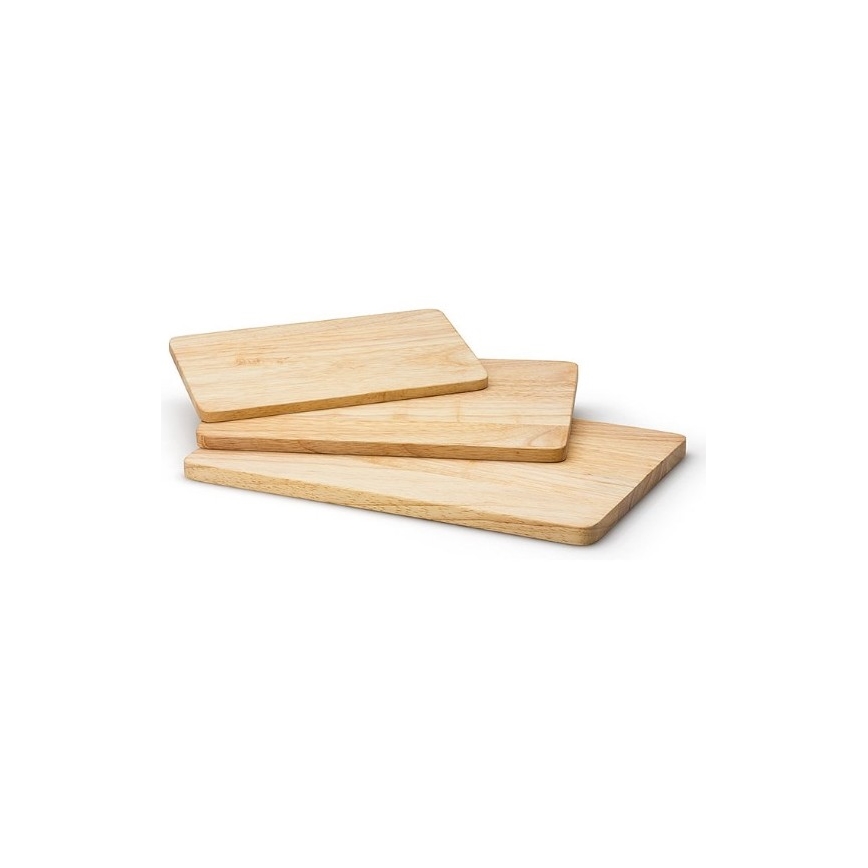 Continenta C3256 - Tabla de cortar de cocina 34x22 cm madera de caucho