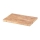Continenta C4015 - Tabla de cortar de cocina 26x18 cm madera de caucho