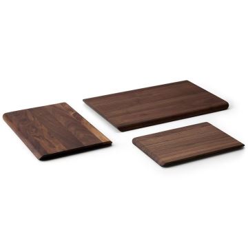 Continenta C4221 - Tabla de cortar de cocina 30x20 cm madera de nogal