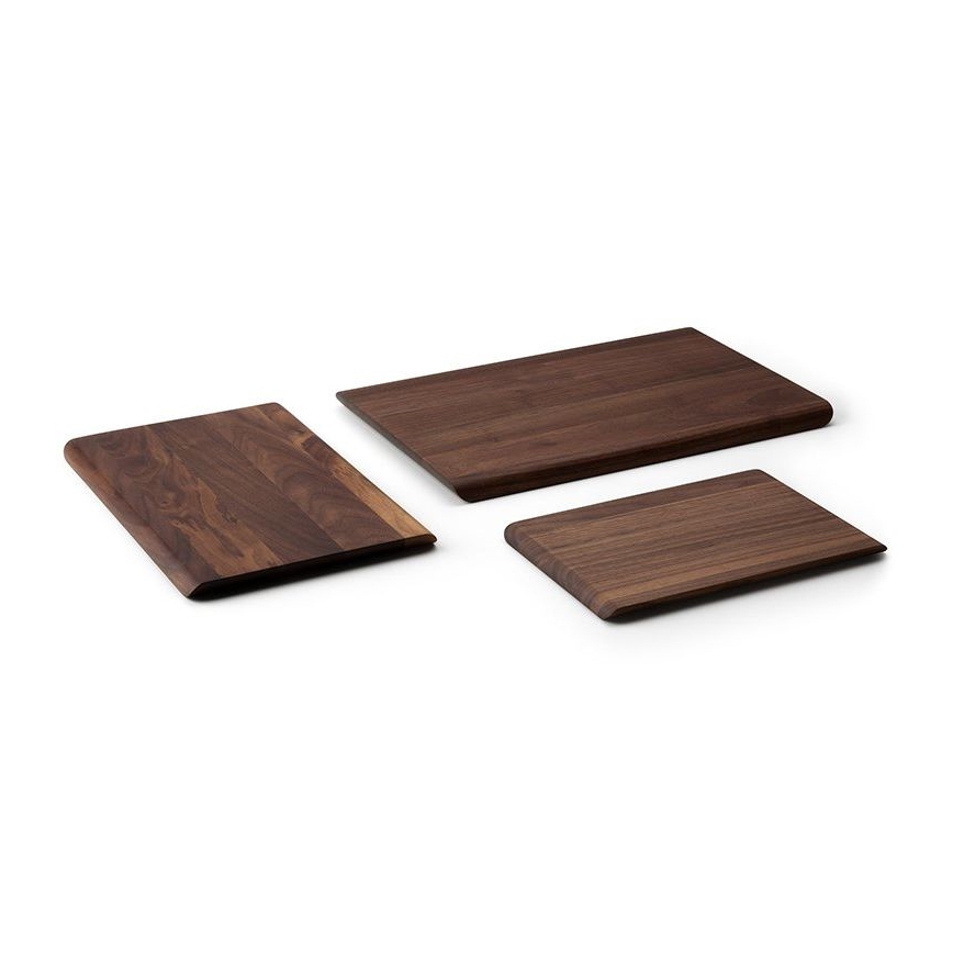 Continenta C4221 - Tabla de cortar de cocina 30x20 cm madera de nogal