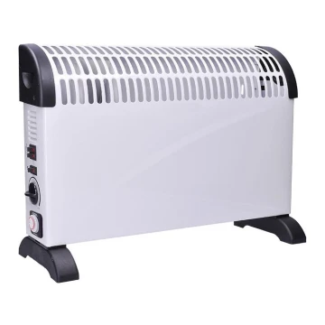 Convector eléctrico 750/1250/2000W temporizador/TURBO/termostato