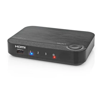 Conversor profesional de tres puertos HDMI a 4K USB-C a HDMI.