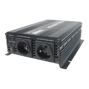 Convertidor de tensión 1600W/12V/230V + USB