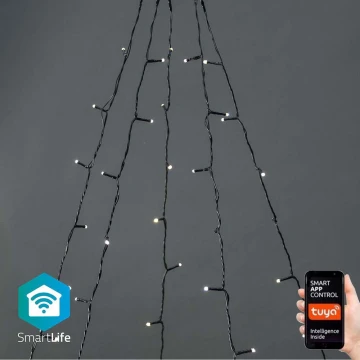 Cortina de Navidad LED para exteriores 200xLED/8 funciones 5x7m IP65 Wi-Fi Tuya