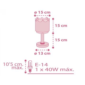 Dalber 61101 - Lámpara infantil LITTLE QUEEN 1xE14/40W/230V