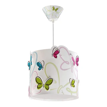 Dalber 62142 - Lámpara colgante infantil BUTTERFLY 1xE27/60W/230V