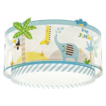 Dalber 76116 - Plafón infantil JUNGLE 2xE27/15W/230V