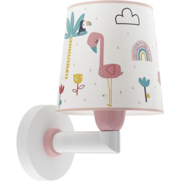 Dalber 82469 - Aplique infantil FLAMINGO 1xE27/15W/230V