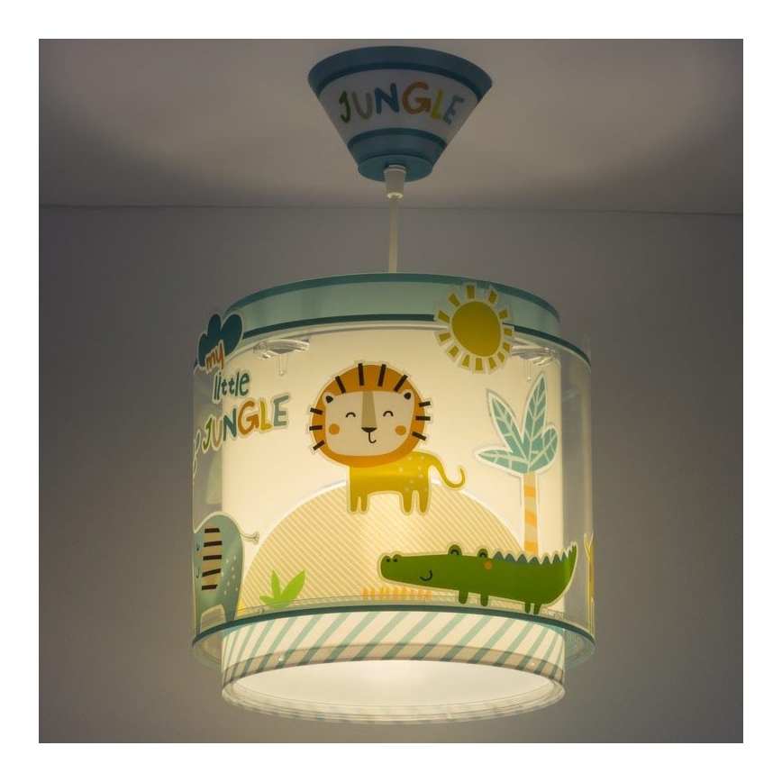 Dalber D-76112 - Lámpara colgante infantil MY LITTLE JUNGLE 1xE27/15W/230V