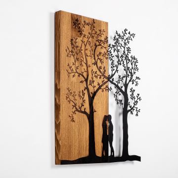 Decoración de pared 45x58 cm trees madera/metal