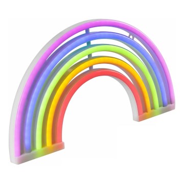 Decoración de pared LED de neón RAINBOW LED/3W/3 pilas AAA multicolor