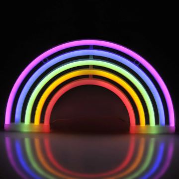 Decoración de pared LED de neón RAINBOW LED/3W/3 pilas AAA multicolor