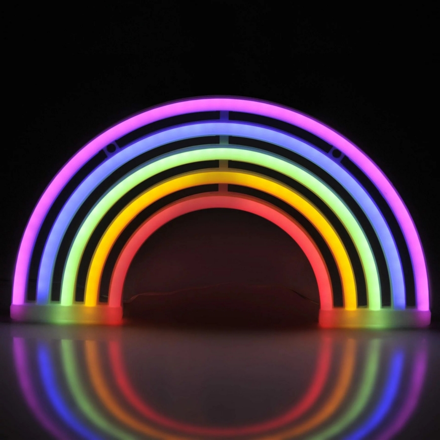 Decoración de pared LED de neón RAINBOW LED/3W/3 pilas AAA multicolor