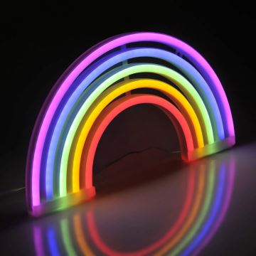 Decoración de pared LED de neón RAINBOW LED/3W/3 pilas AAA multicolor