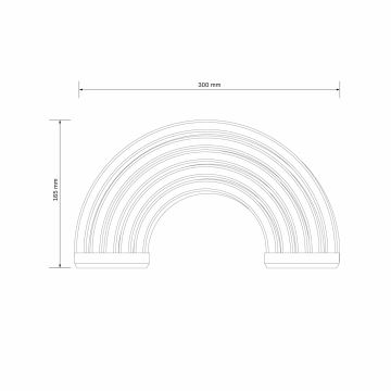 Decoración de pared LED de neón RAINBOW LED/3W/3 pilas AAA multicolor