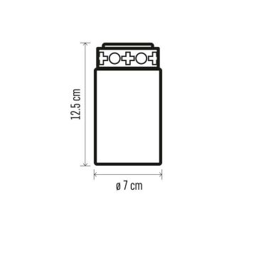 Decoración LED para exteriores 1xLED/2xC IP44 rojo