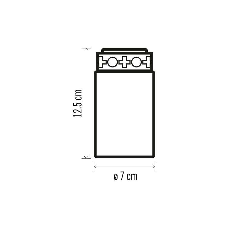 Decoración LED para exteriores 1xLED/2xC IP44 rojo