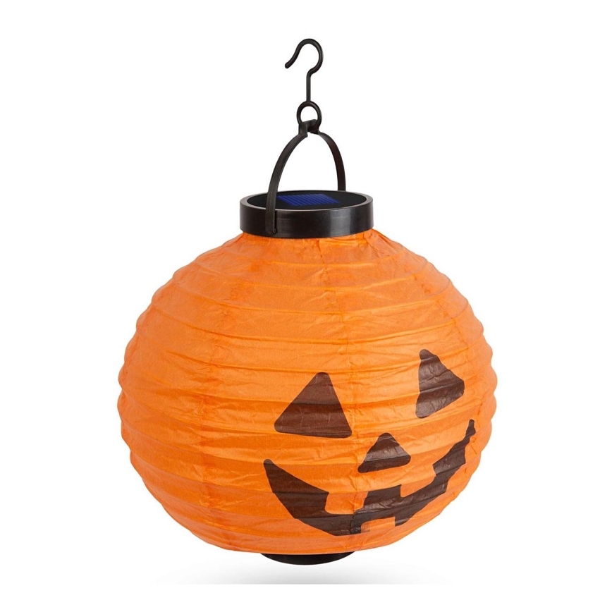 Decoración solar LED HALLOWEEN LED/150 mAh IP44 calabaza