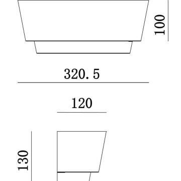 Deko-Light 341205 - Aplique TWYNNDA 1xE14/40W/230V blanco