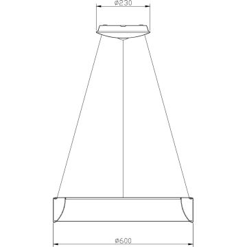 Deko-Light 342125 - Lámpara de araña LED regulable SCULPTORIS LED/27W/230V 4000K diá. 60 cm