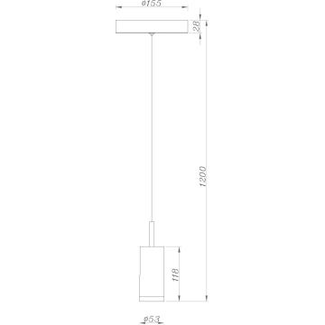 Deko-Light 348037 - Lámpara de araña LED regulable DABIH LED/7,2W/230V 3000K blanco