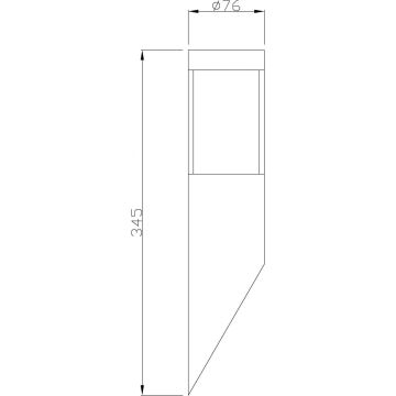 Deko-Light 731106 - Aplique de exterior PORRIMA 1xGU10/5W/230V IP44 cromo