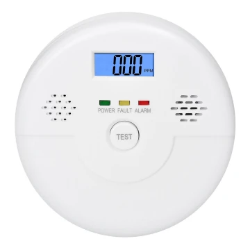 Detector de monóxido de carbono con alarma 9V