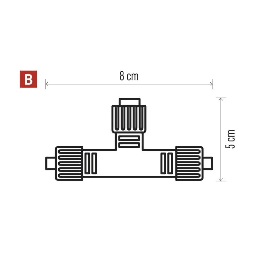 Divisor exterior para conectar cadenas IP44