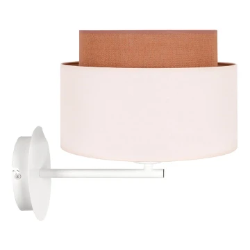 Duolla - Aplique BOHO 1xE27/15W/230V beige/blanco/marrón