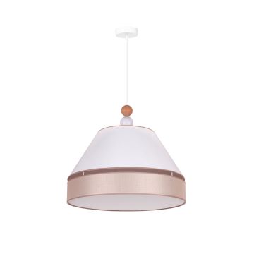 Duolla - Lámpara colgante AVIGNON 1xE27/15W/230V diá. 50 cm blanco/beige