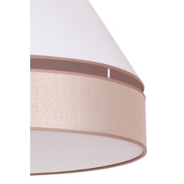 Duolla - Lámpara colgante AVIGNON 1xE27/15W/230V diá. 60 cm blanco/beige