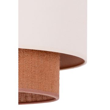 Duolla - Lámpara colgante BOHO 2xE27/15W/230V beige/marrón